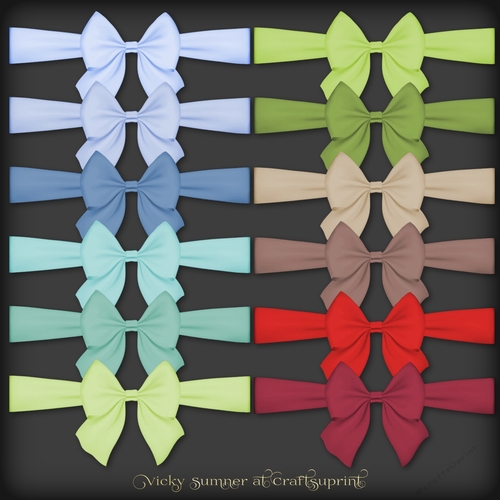 Christmas 4 Colour Match Bow Wrap