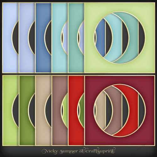 Christmas 4 Colour Match Circle Aperture Frame