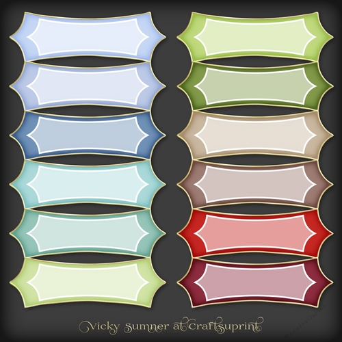 Christmas 4 Colour Match Pointed Tag