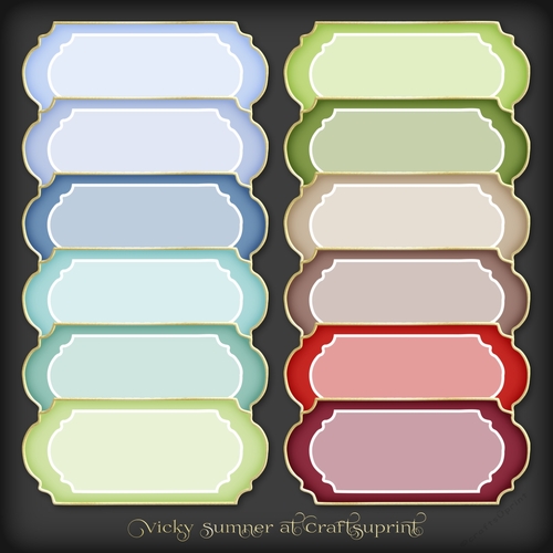 Christmas 4 Colour Match Sentiment Tag