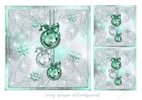 Sparkle Aqua Toppers and Minis