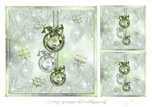 Sparkle Green Toppers and Minis