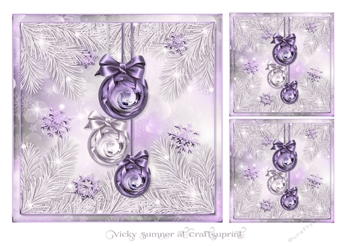 Sparkle Lilac Toppers and Minis