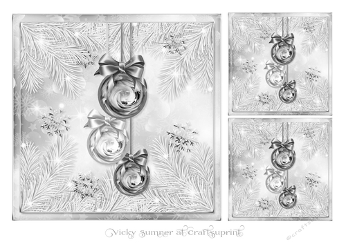 Sparkle Silver Toppers and Minis