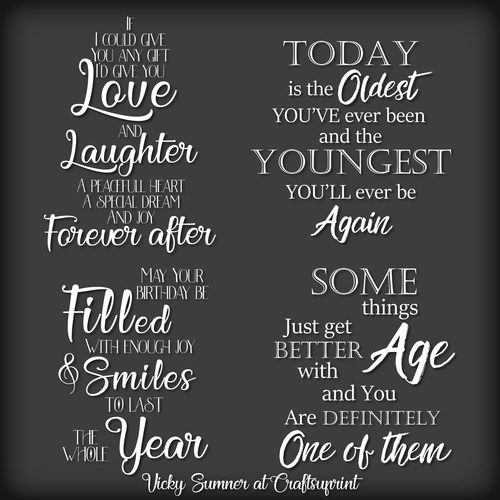 Birthday Word Art