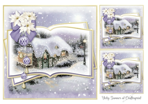 Christmas Cottage 2 Topper and Minis