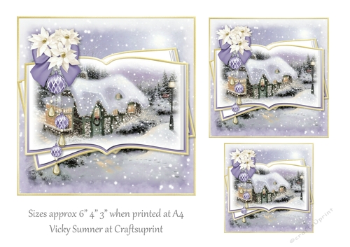 Christmas Cottage 2 Toppers