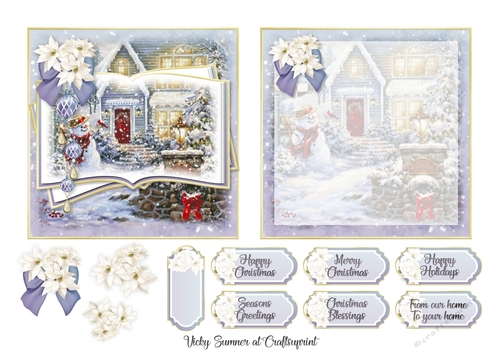 Welcome Christmas 5x5 inch Quick Card