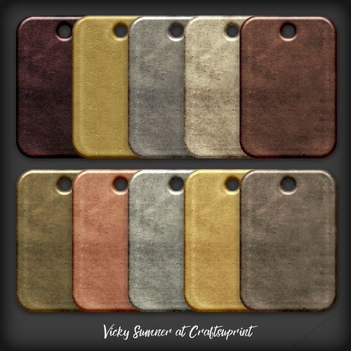 Metal Square Tag