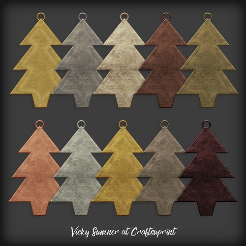 Metal Tree Charm