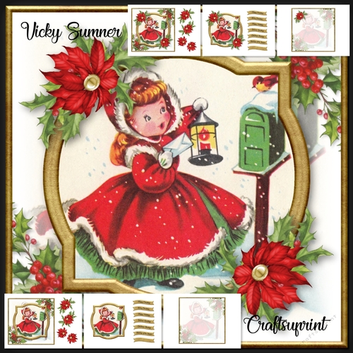 Vintage Christmas Post Mini Kit