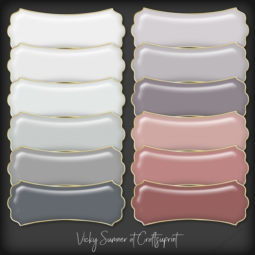 Winter Sky Scolloped Sentiment tag