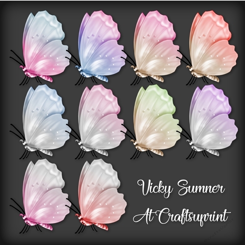 Spring Gradient Butterflies