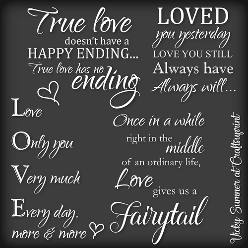 Love Word Art