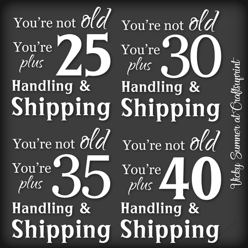 Funny Age Word Art 2