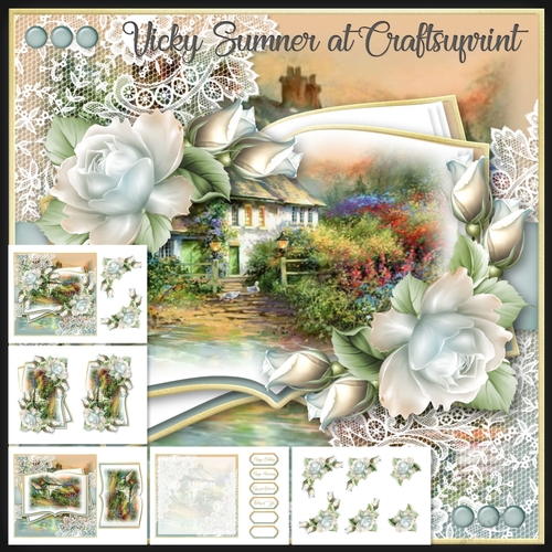 Cottage by the Pond Open Book