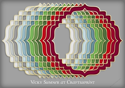 Christmas 3 Fancy Frame PNG