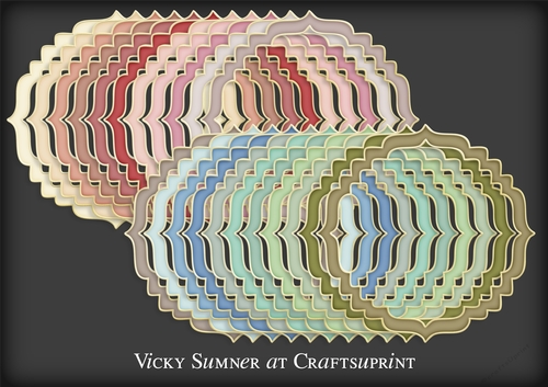 Shabby Colour Match Fancy Frame PNG