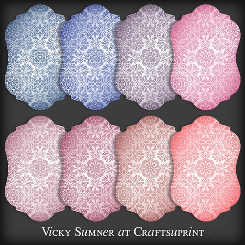 Sugar Plum Damask Mat 2 PNG