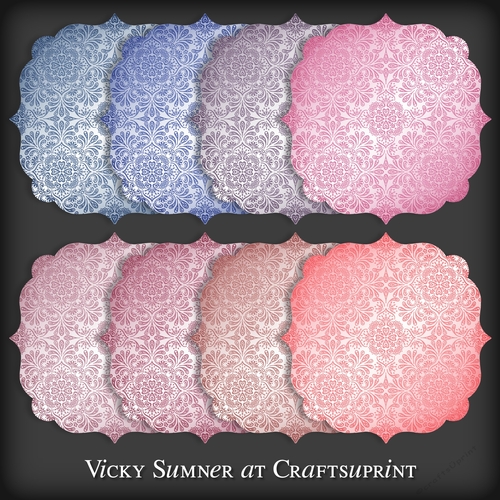 Sugar Plum Damask Mat 4 PNG