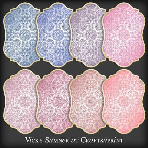 Sugar Plum Damask Mat 1 PNG