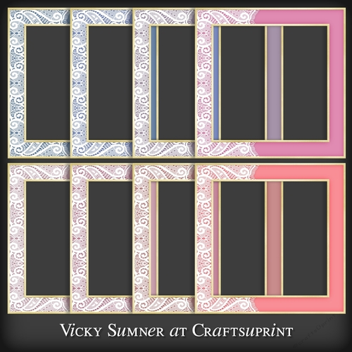 Sugar Plum Lace Frame PNG