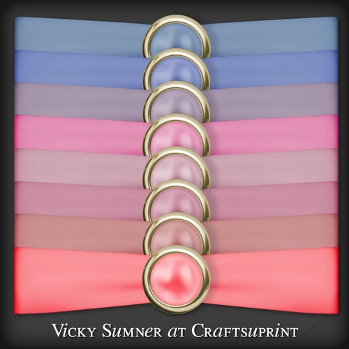 Sugar Plum Pearl Button Ribbon Wrap PNG