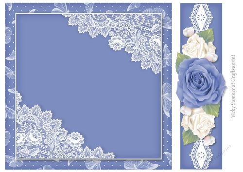 Sugar Plum Butterflies, Lace and Roses 2