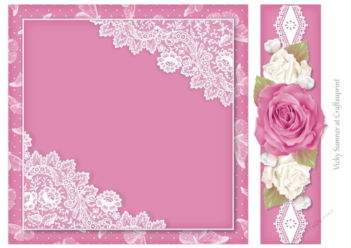 Sugar Plum Butterflies, Lace and Roses 4