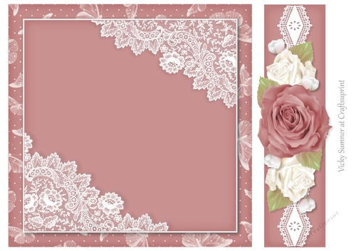 Sugar Plum Butterflies, Lace and Roses 7