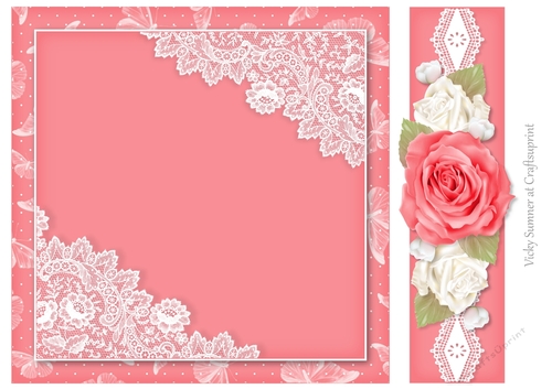 Sugar Plum Butterflies, Lace and Roses 8