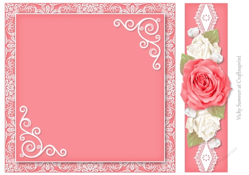 Sugar Plum Damask, Lace and Roses 8