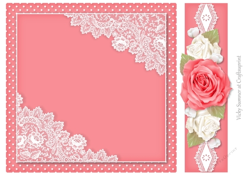Sugar Plum Polka Dot, Lace and Roses 8