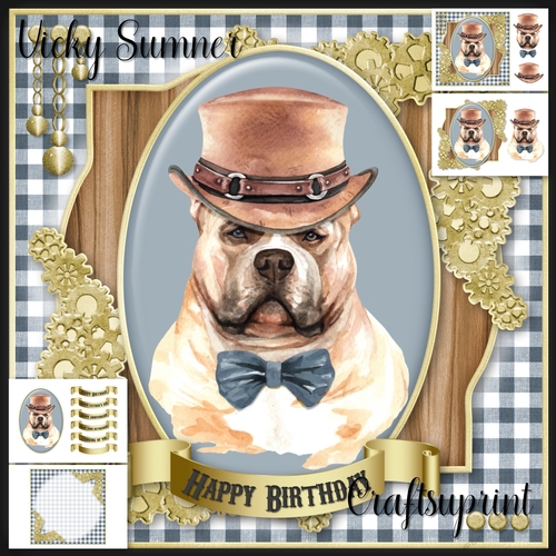 Steampunk American Bulldog