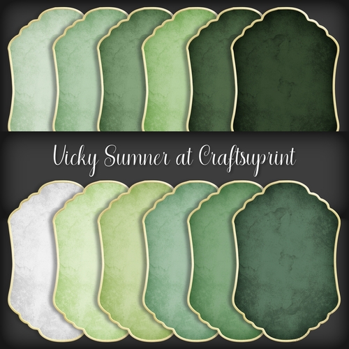Forever Fern Shaped Distressed Mat 