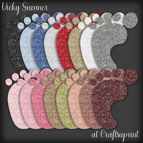 Glitter Baby Foot