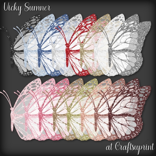 Glitter Butterfly Docked