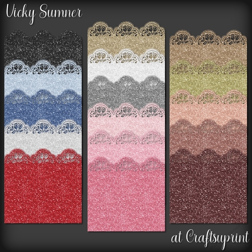 Glitter Rose Border 2
