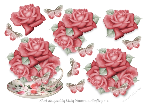 Cup of Flowers Step by Step 1