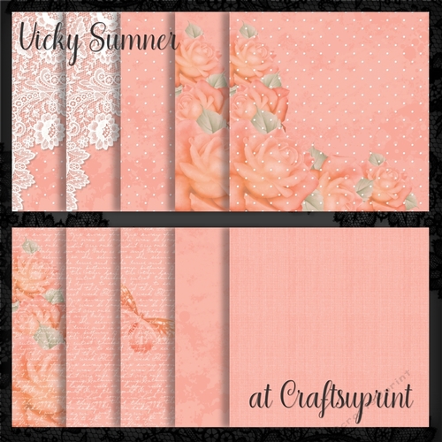 Cup of Flowers Matching Paper 4