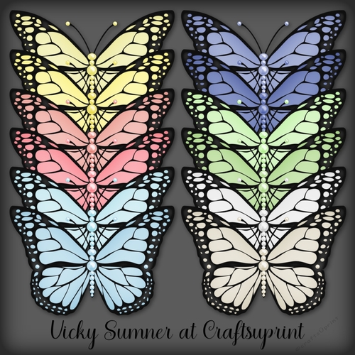 Macaroon Pearl Butterfly