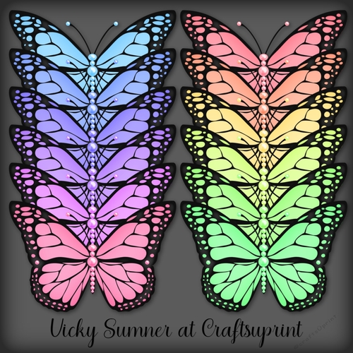Pastel Pearl Butterfly
