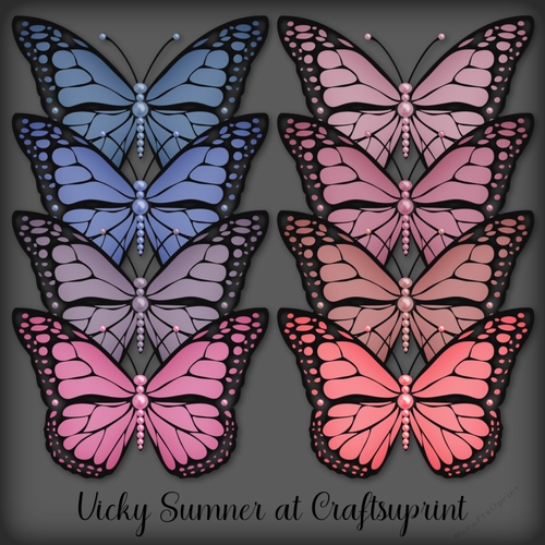 Sugar Plum Pearl Butterfly