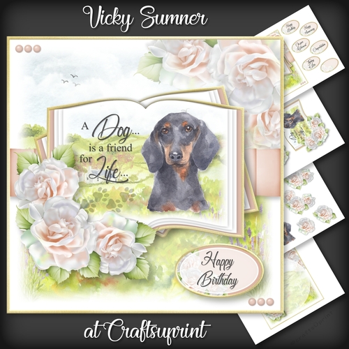 A Dog is a Friend for Life...Miniature Dachshund