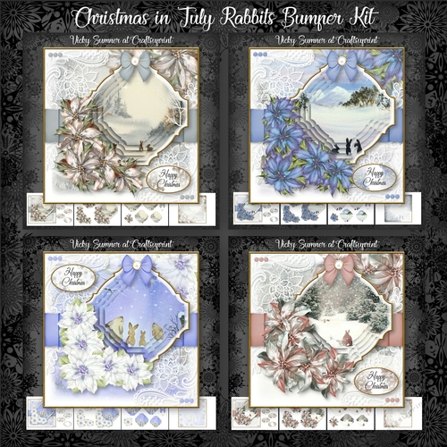 Christmas in July Rabbits Bumper Kit