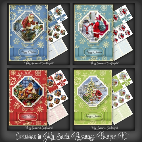 Christmas in July Santa Pyramage Bumper Kit