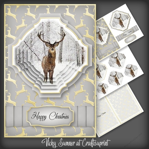Christmas in July Deer Pyramage 1