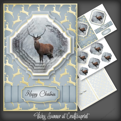 Christmas in July Deer Pyramage 2