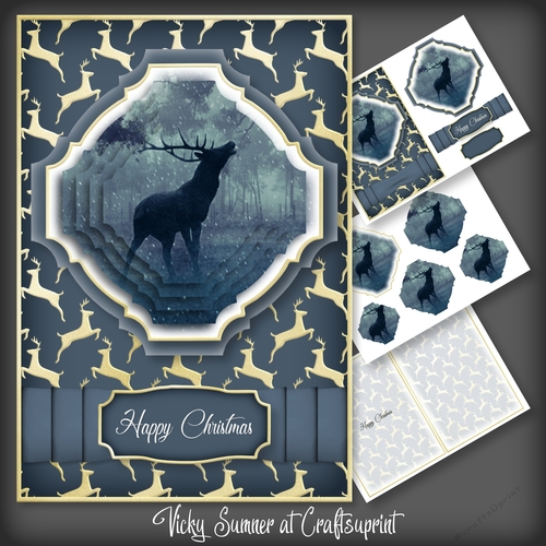 Christmas in July Deer Pyramage 3