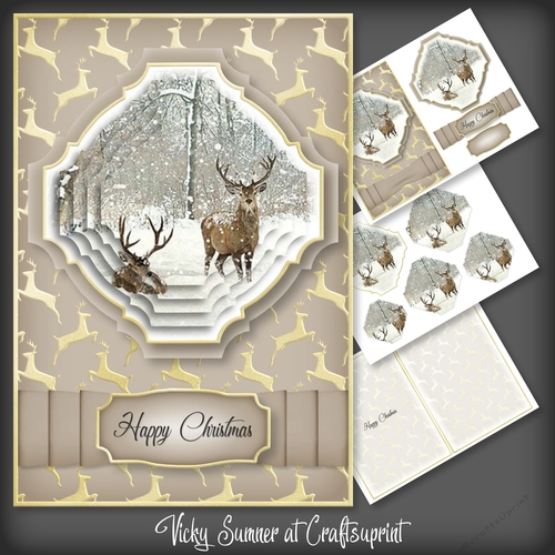 Christmas in July Deer Pyramage 4